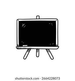 Pizarra con dibujo que ilustra la creatividad y el aprendizaje en el aula