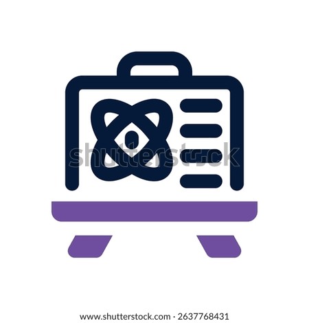 blackboard duotone icon. Sleek and modern vector icon for websites, mobile apps, marketing materials, and corporate design. Fully scalable and ready to use.