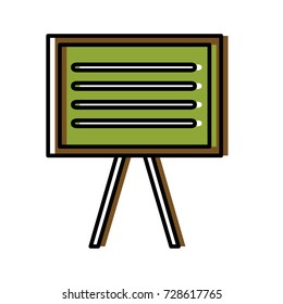 Blackboard education isolated