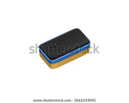  blackboard eraser icon 3d illustration render