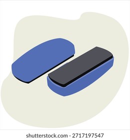 Borrador de pizarra. Vector de icono de borrador de pizarra