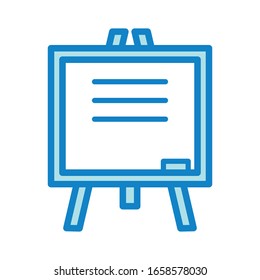 Plantilla de diseño vectorial de icono de pizarra negra