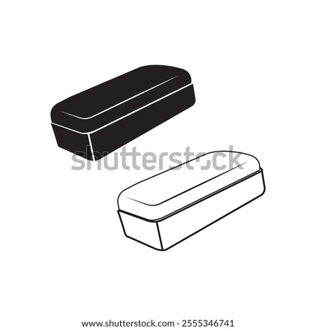 Blackboard eraser icon vector illustration simbol design