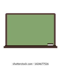 Blackboard and eraser isolated cartoon vector illustration graphic design