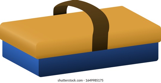 Blackboard eraser isolated vector illustration image