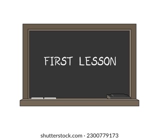 Blackboard and first lesson message design