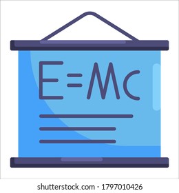 blackboard flat education icon nuclear