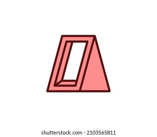 Blackboard flat icon. Thin line signs for design logo, visit card, etc. Single high-quality outline symbol for web design or mobile app. Marketing outline pictogram.