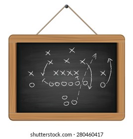 Blackboard Football Tactic Stock Vector (Royalty Free) 280460417 ...