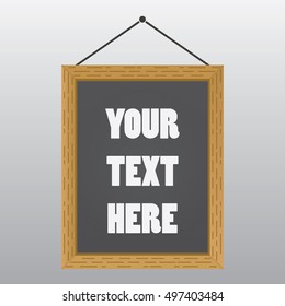 blackboard frame vector. blackboard vector illustration