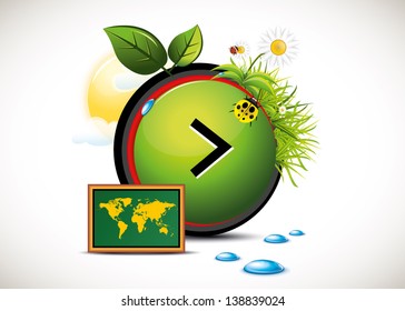 Blackboard green button