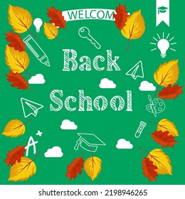 blackboard icon, back to school concept, vector illustration