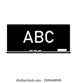 Blackboard icon. Black icon. Vector illustration.