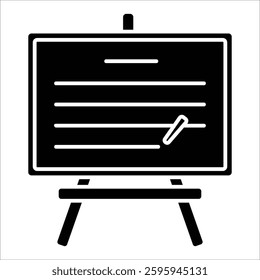 Blackboard Icon Element For Design