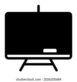 Blackboard icon with glyph style. Suitable for website design, logo, app and UI. Based on the size of the icon in general, so it can be reduced.