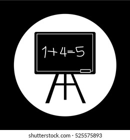 Blackboard icon illustration design 