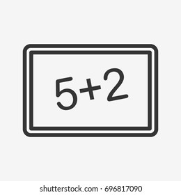 Blackboard icon illustration isolated vector sign symbol