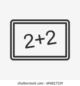 Blackboard icon illustration isolated vector sign symbol