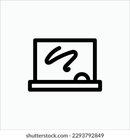 blackboard icon, isolated icon in light background, perfect for website, blog, logo, graphic design, social media, UI, mobile app