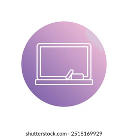Blackboard icon isolated on a white background. Vector illustration.