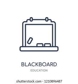 Blackboard icon. Blackboard linear symbol design from Education collection.