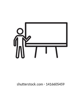 blackboard icon. logo design template  