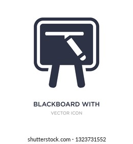 blackboard with icon on white background. Simple element illustration from UI concept. blackboard with sign icon symbol design.