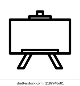 icono de pizarra en fondo blanco