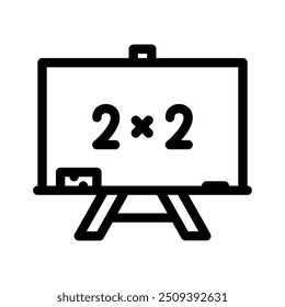 blackboard icon. Outline style design isolated on white background