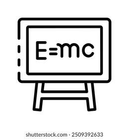 blackboard icon. Outline style design isolated on white background