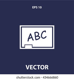 blackboard icon. blackboard sign