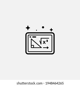 Blackboard icon sign vector,Symbol, logo illustration for web and mobile