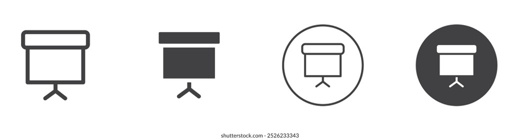 Blackboard icon Simple outline vector logo