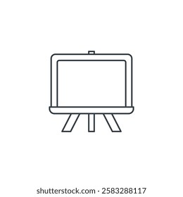 Blackboard icon symbol vector illustration isolated on white background