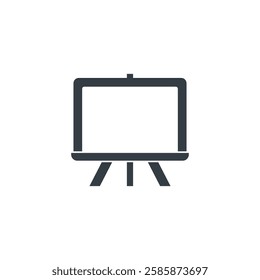 Blackboard icon symbol vector illustration isolated on white background