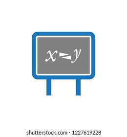 blackboard icon - teaching board icon - vector school blackboard - classroom sign and symbol