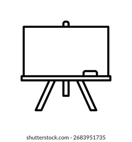 Blackboard icon for teaching and learning at school