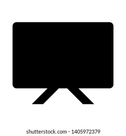 blackboard icon vector in black color 