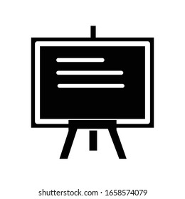 Ilustración de plantilla de diseño vectorial de icono de pizarra