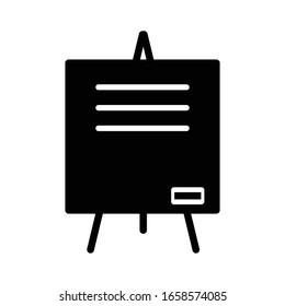 Ilustración de plantilla de diseño vectorial de icono de pizarra