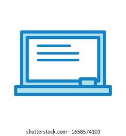 Ilustración de plantilla de diseño vectorial de icono de pizarra