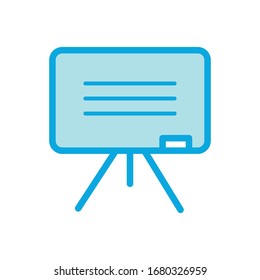 Plantilla de diseño vectorial de icono de pizarra negra