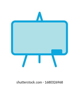Plantilla de diseño vectorial de icono de pizarra negra