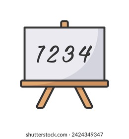 blackboard icon vector design template simple and clean