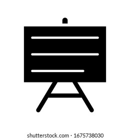 Blackboard icon vector design templates, painting board icon vector design illustration