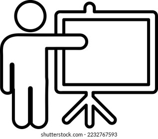 Blackboard icon vector design trendy on white background..eps

