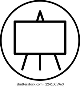 Blackboard icon vector design trendy style on white background..eps