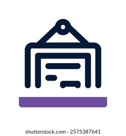 blackboard icon. vector dual tone icon for your website, mobile, presentation, and logo design.