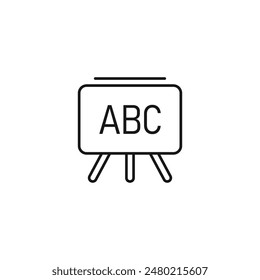 Blackboard icon vector. EPS 10 editable vector