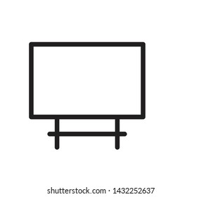 Blackboard icon vector flat style illustration 